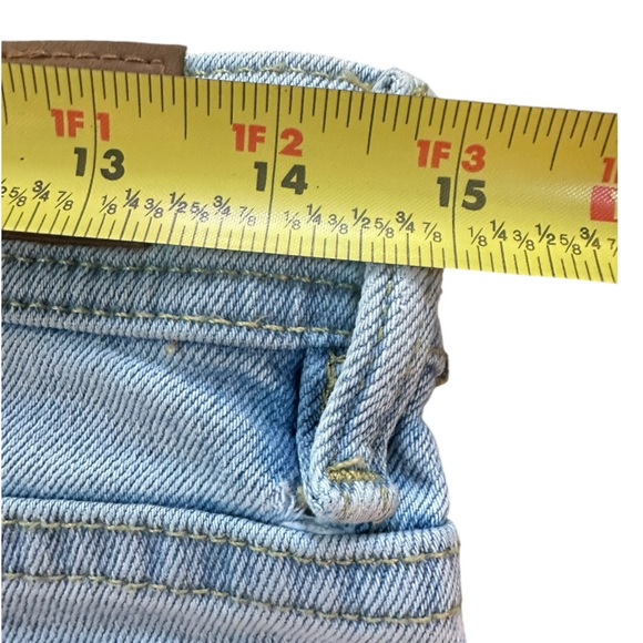 BDG Urban Outfitters Patch Jeans Light Wash High Rise Skinny Stretch Denim Jeans - Picture 7 of 15